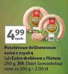 Auchan Pasztet delikatesowy extra z filetem Jbb Bałdyga oferta