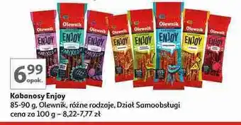 Auchan Kabanosy bekonowe Olewnik Enjoy! oferta