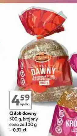 Auchan Chleb dawny krojony Oskroba oferta