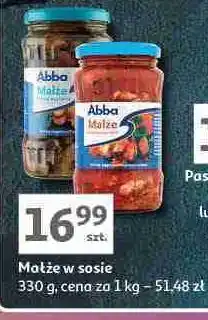 Auchan Małże w sosie własnym Abba oferta