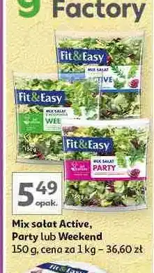 Auchan Mieszanka sałat active Fit & Easy oferta
