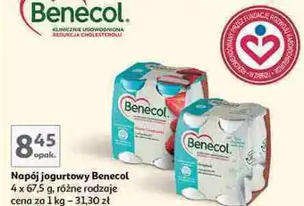 Auchan Jogurt pitny truskawkowy Benecol oferta