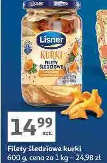 Auchan Filety śledziowe z kurkami Lisner oferta