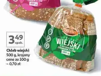Auchan Chleb wiejski krojony Oskroba oferta