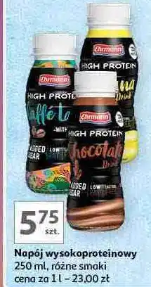 Auchan Shot mleczny proteinowy caffe latte Ehrmann High Protein oferta