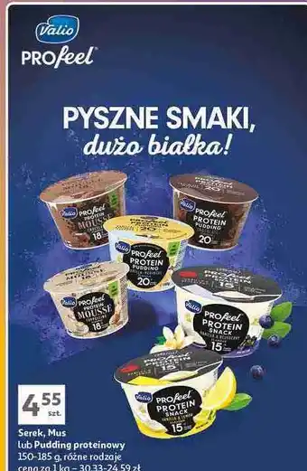 Auchan Pudding proteinowy czekoladowy Valio Profeel oferta