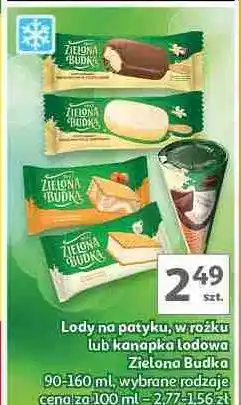 Auchan Kanapka lodowa śmietankowa Zielona Budka oferta