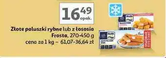 Auchan Złote paluszki rybne z łososia Frosta oferta