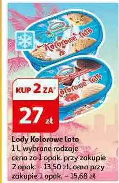 Auchan Lody bakaliowe Koral Kolorowe Lato oferta