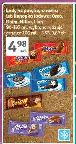 Auchan Lody z kawałkami ciastek Oreo Ice Cream oferta