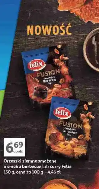 Auchan Orzeszki ziemne bbq-honey Felix Fusion oferta
