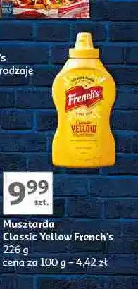 Auchan Musztarda classic yellow French's oferta