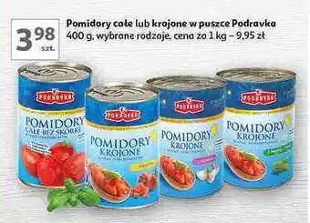 Auchan Pomidory krojone Podravka oferta