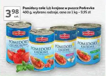 Auchan Pomidory krojone z bazylią i oregano Podravka oferta