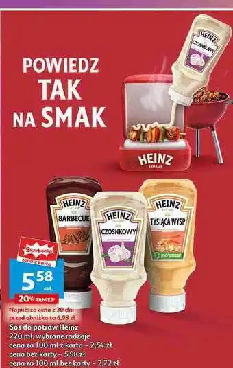 Auchan Sos czosnkowy Heinz oferta