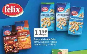 Auchan Orzeszki ziemne smażone i solone Felix oferta