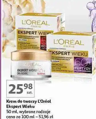 Auchan Krem na dzień L'oreal Ekspert Wieku 50+ oferta