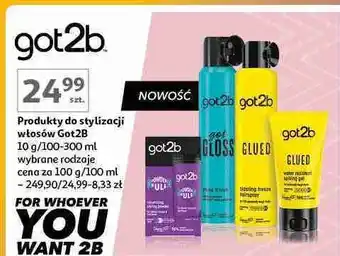 Auchan Lakier do włosów Got2B Got Gloss oferta
