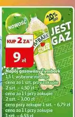Auchan Napój gazowany cytryna- mięta Tymbark Gazzz oferta