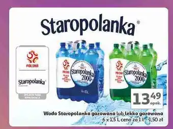 Auchan Woda gazowana Staropolanka 2000 oferta