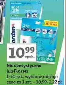 Auchan Nić wykałaczka i czyścik do języka Jordan 3-In-1 Flosser oferta