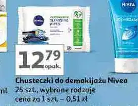 Auchan Chusteczki do demakijażu odświeżające cera normalna i mieszana Nivea Face Essentials oferta