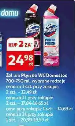 Auchan Żel do wc pink Domestos Zero Kamienia oferta