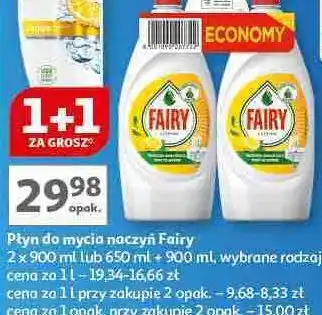 Auchan Płyn do mycia naczyń lemon Fairy oferta