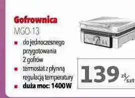 Auchan Gofrownica mgo-13 Mpm Product oferta
