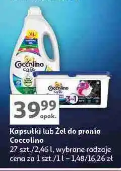 Auchan Kapsułki do prania black & dark Coccolino Care oferta