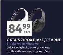 Auchan Słuchawki gamingowe gxt415 czarne Trust oferta