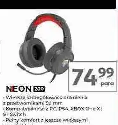 Auchan Słuchawki neon 200 Genesis oferta
