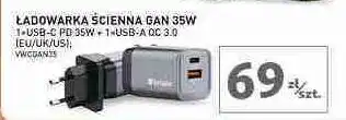 Auchan Ładowarka ścienna gan 35 w Verbatim oferta