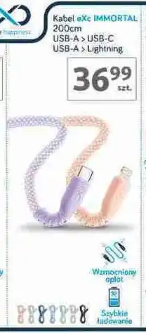 Auchan Kabel immortal 200 cm zielony Exc oferta