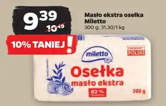 Netto Masło extra osełka Miletto oferta