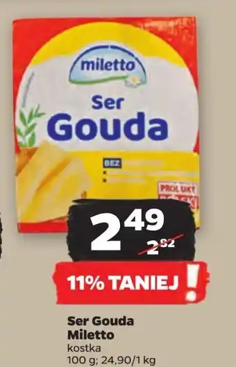 Netto Ser gouda Miletto oferta