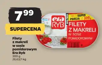 Netto Filety z makreli w sosie pomidorowym Era Ryb oferta