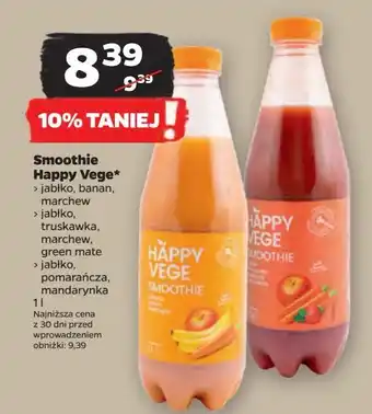 Netto Smoothie jabłko-pomarańcza-mandarynka-acerola Happy Vege oferta