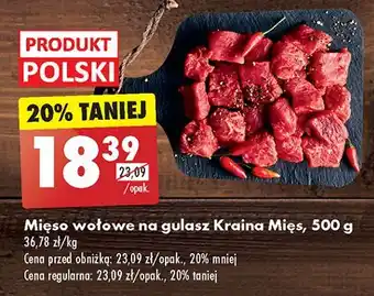 Biedronka Mięso wołowe na gulasz Kraina Mięs oferta