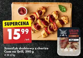 Biedronka Szaszłyk drobiowy z chorizo Czas Na Grill oferta