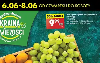 Biedronka Winogrono jasne bezpestkowe oferta