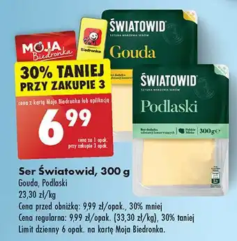 Biedronka Ser gouda Światowid oferta