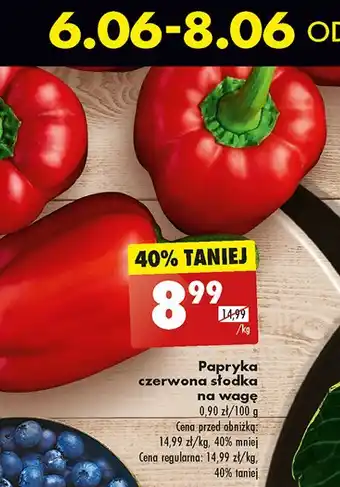 Biedronka Papryka czerwona słodka oferta