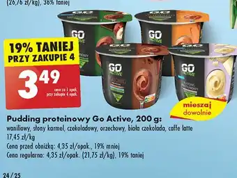 Biedronka Pudding proteinowy waniliowy Go Active oferta