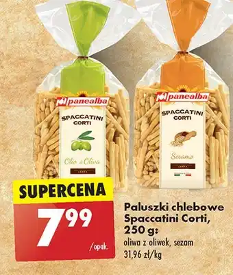 Biedronka Paluszki chlebowe spaccatini oliwkowe Panealba oferta