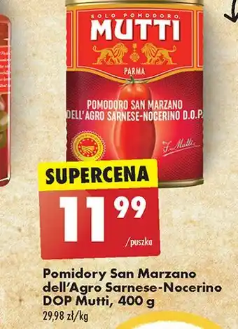 Biedronka Pomidory san marzano Mutti oferta