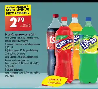 Biedronka Napój o smaku cytrynowym Lemo oferta