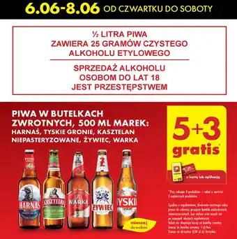 Biedronka Piwo Kasztelan Niepasteryzowane oferta