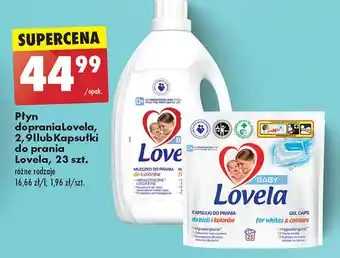 Biedronka Kapsułki do prania bieli i kolorów Lovela Baby oferta