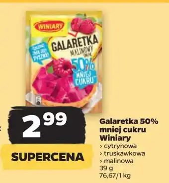Netto Galaretka malinowa 50% mniej cukru Winiary oferta